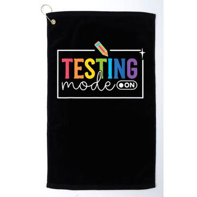 Testing Mode on Testing Day Motivational Teacher Golf Towel
