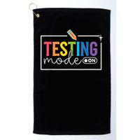 Testing Mode on Testing Day Motivational Teacher Golf Towel