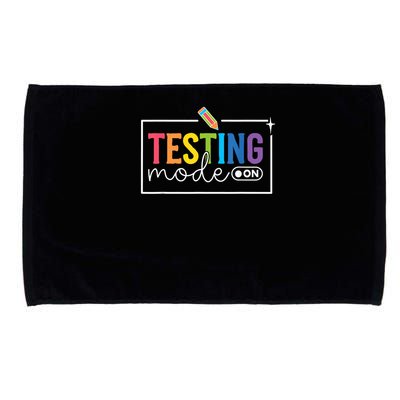 Testing Mode on Testing Day Motivational Teacher Microfiber Hand Towel