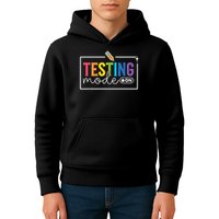 Testing Mode on Testing Day Motivational Teacher Kids Hoodie