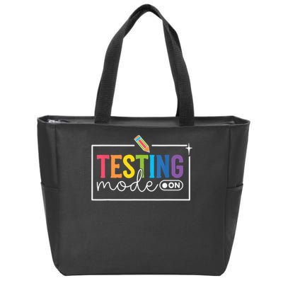Testing Mode on Testing Day Motivational Teacher Zip Tote Bag
