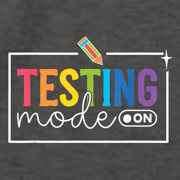 Testing Mode on Testing Day Motivational Teacher Vector Backpack