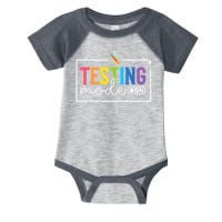 Testing Mode on Testing Day Motivational Teacher Infant Baby Jersey Bodysuit