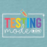 Testing Mode on Testing Day Motivational Teacher Sueded Cloud Jersey T-Shirt