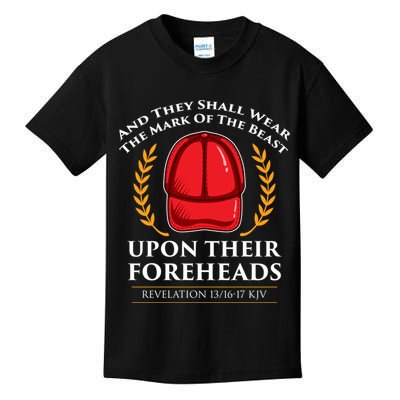 Trump Mark Of The Beast Anti Trump Kids T-Shirt