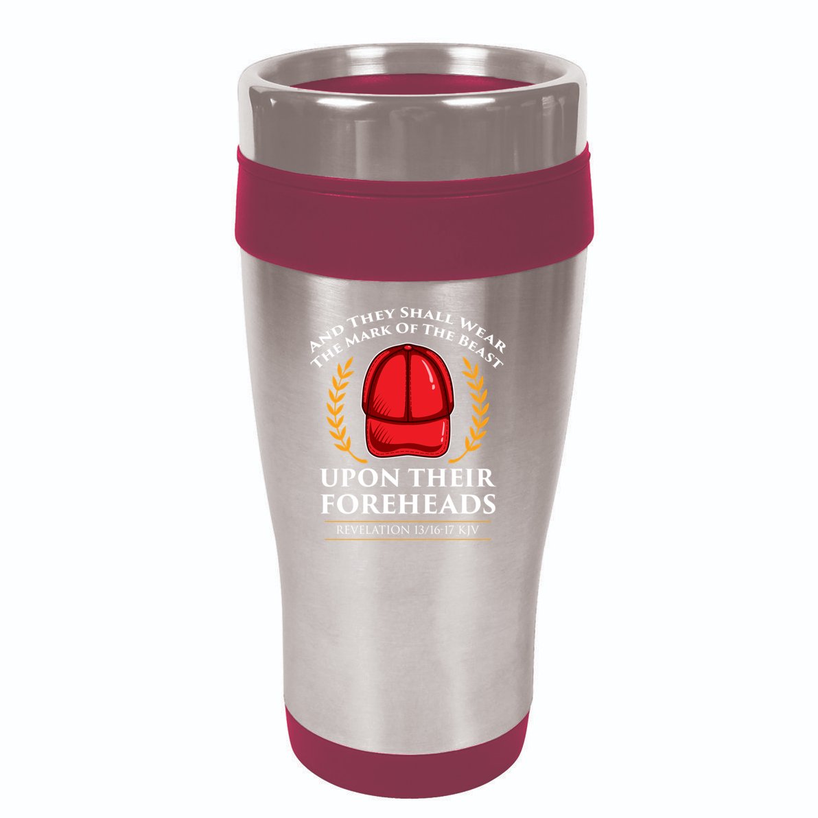 Trump Mark Of The Beast Anti Trump 16oz Travel Tumbler