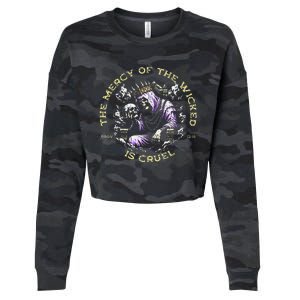 The Mercy Of The Wicked Is Cruel Cropped Pullover Crew