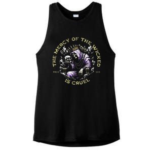 The Mercy Of The Wicked Is Cruel Ladies PosiCharge Tri-Blend Wicking Tank