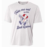 Take Me Out To The Baseball Ball Game Softball Vintage Cooling Performance Crew T-Shirt