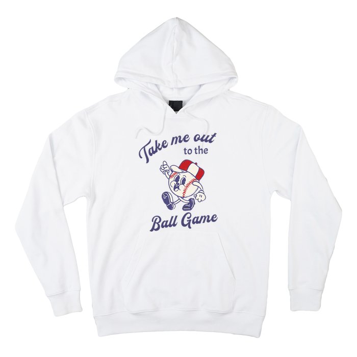 Take Me Out To The Baseball Ball Game Softball Vintage Hoodie