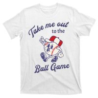 Take Me Out To The Baseball Ball Game Softball Vintage T-Shirt