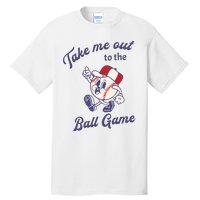 Take Me Out To The Baseball Ball Game Softball Vintage Tall T-Shirt