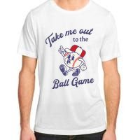 Take Me Out To The Baseball Ball Game Softball Vintage Adult ChromaSoft Performance T-Shirt