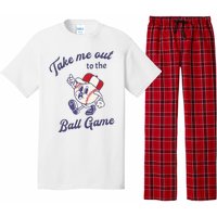 Take Me Out To The Baseball Ball Game Softball Vintage Pajama Set