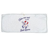 Take Me Out To The Baseball Ball Game Softball Vintage Large Microfiber Waffle Golf Towel