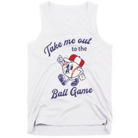 Take Me Out To The Baseball Ball Game Softball Vintage Tank Top