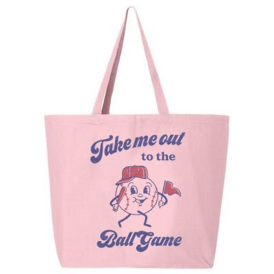 Take Me Out To The Ball Game Baseball Softball 25L Jumbo Tote