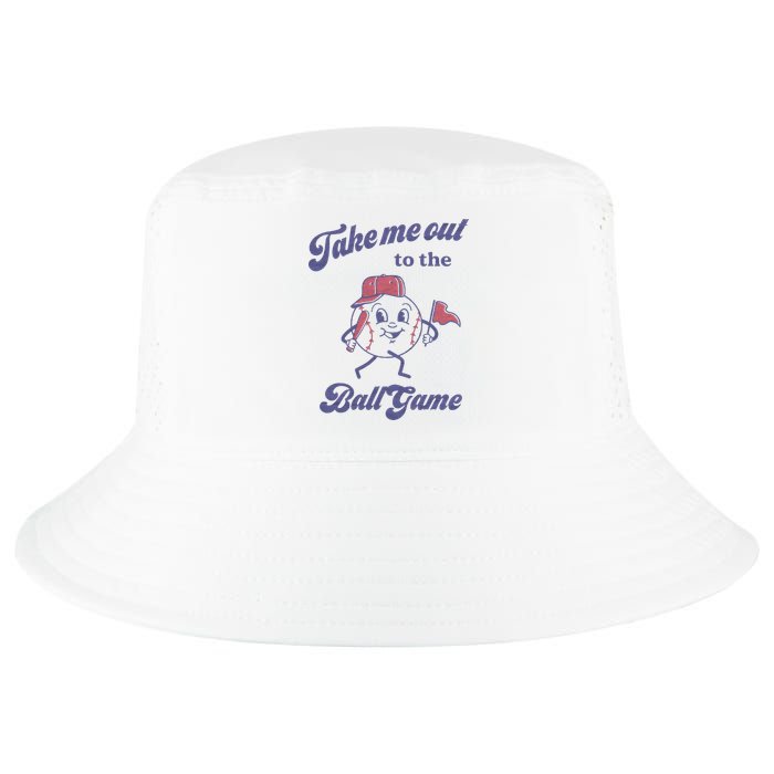 Take Me Out To The Ball Game Baseball Softball Cool Comfort Performance Bucket Hat