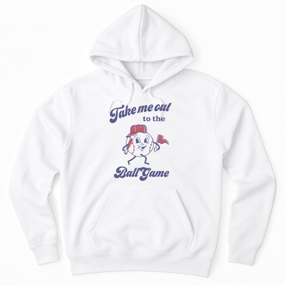 Take Me Out To The Ball Game Baseball Softball Hoodie