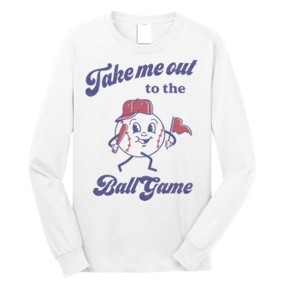 Take Me Out To The Ball Game Baseball Softball Long Sleeve Shirt