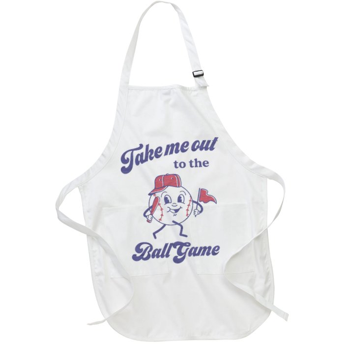 Take Me Out To The Ball Game Baseball Softball Apron