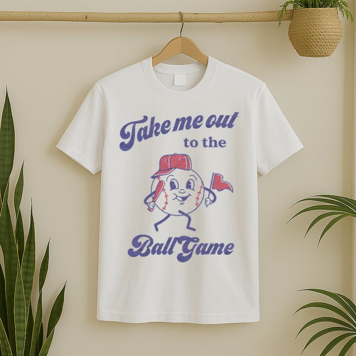 Take Me Out To The Ball Game Baseball Softball T-Shirt
