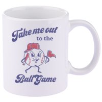 Take Me Out To The Ball Game Baseball Softball 11oz C Handle Ceramic Mug