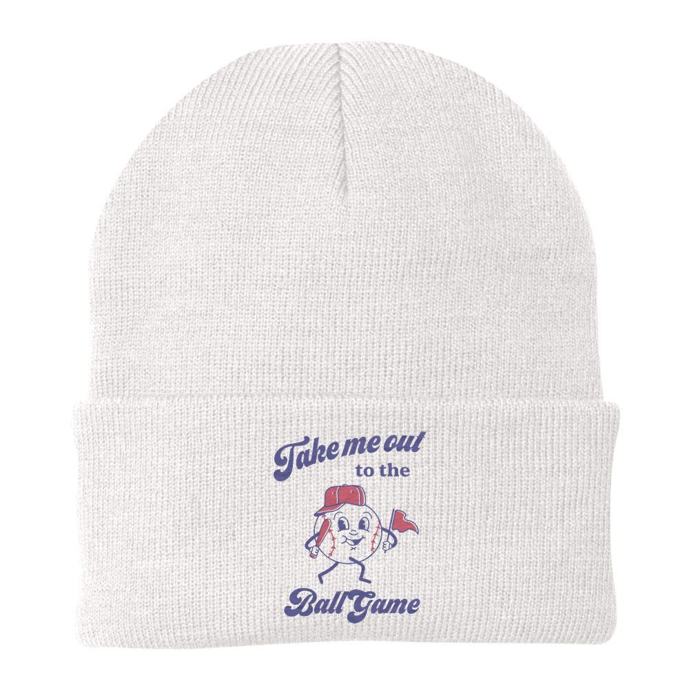 Take Me Out To The Ball Game Baseball Softball Beanie