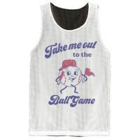 Take Me Out To The Ball Game Baseball Softball Mesh Reversible Basketball Jersey Tank