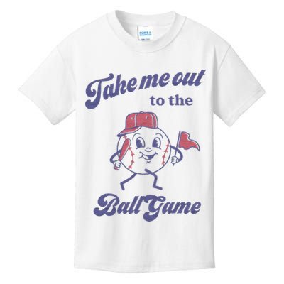 Take Me Out To The Ball Game Baseball Softball Kids T-Shirt