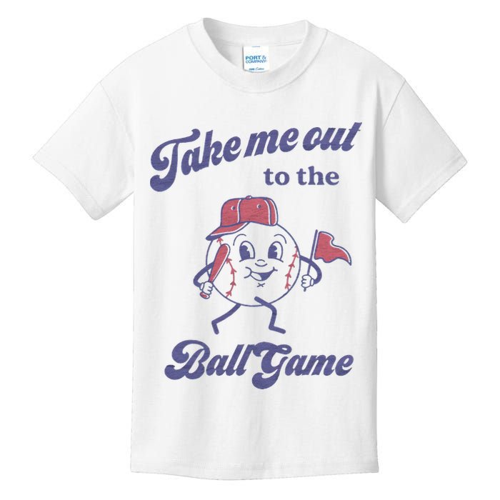 Take Me Out To The Ball Game Baseball Softball Kids T-Shirt