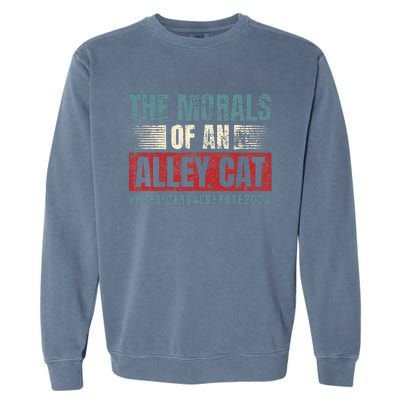 The Morals Of An Alley Cat Garment-Dyed Sweatshirt