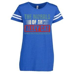 The Morals Of An Alley Cat Enza Ladies Jersey Football T-Shirt