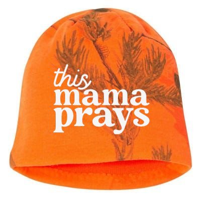 This Mama Prays Christian Mommy Faith Mother's Day Kati - Camo Knit Beanie