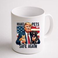 Trump Make Pets Safe Again Funny Save Our Pets Vote Trump Coffee Mug