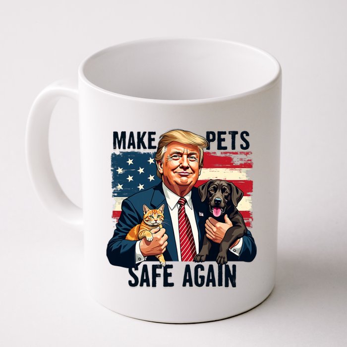 Trump Make Pets Safe Again Funny Save Our Pets Vote Trump Coffee Mug