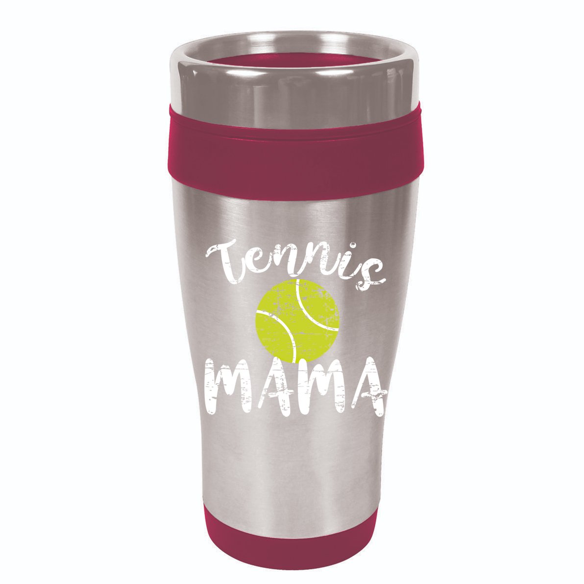 Tennis Mama Proud Mom Tennis Player Retro Distressed Great Gift 7 Panel Mesh Trucker Snapback Hat