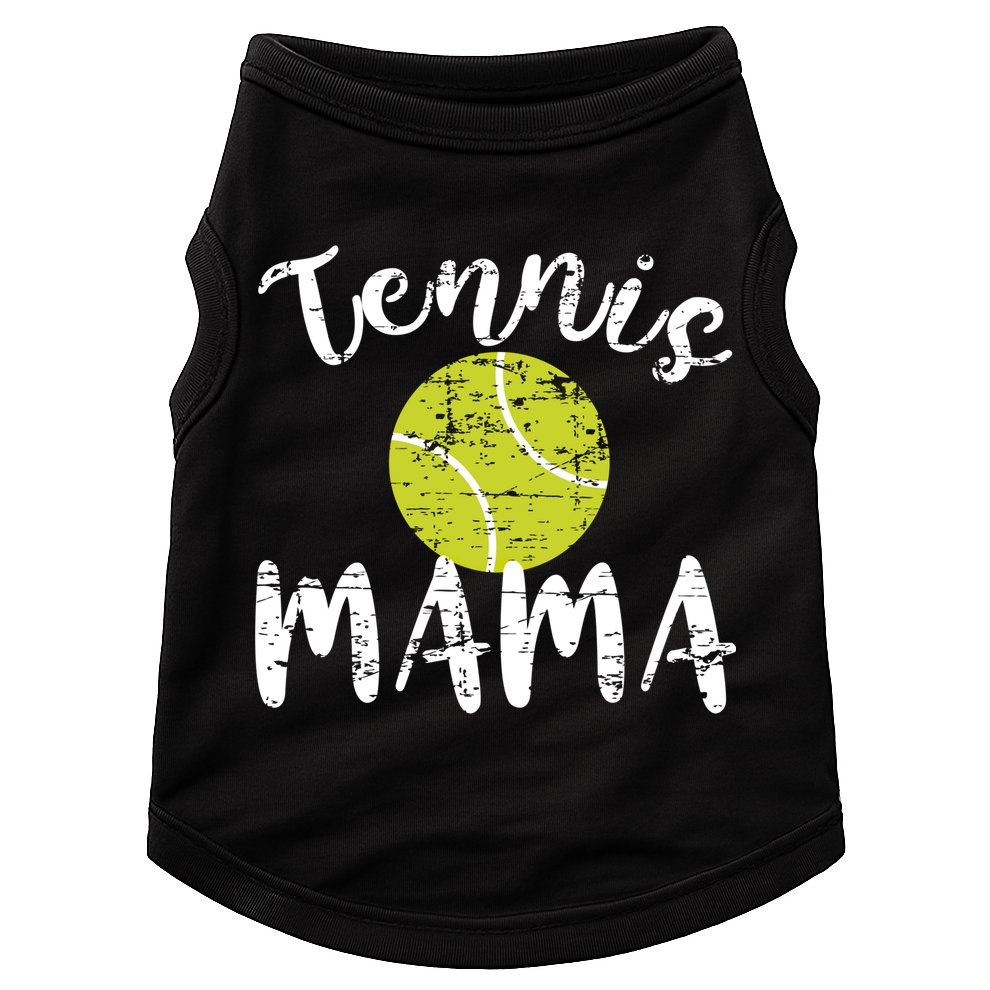 Tennis Mama Proud Mom Tennis Player Retro Distressed Great Gift Doggie Tank