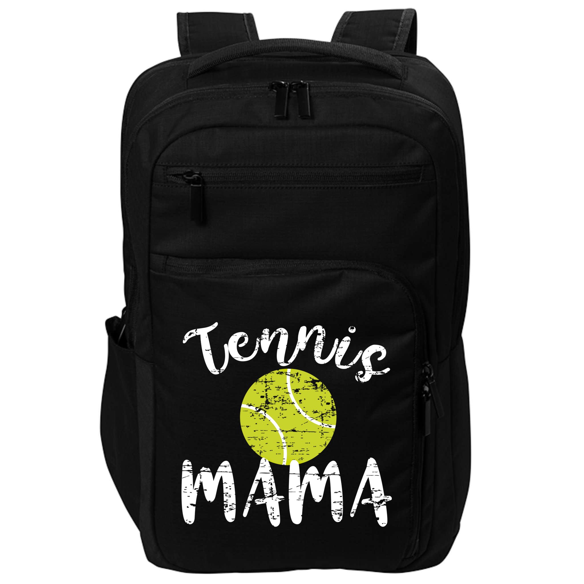 Tennis Mama Proud Mom Tennis Player Retro Distressed Great Gift Impact Tech Backpack