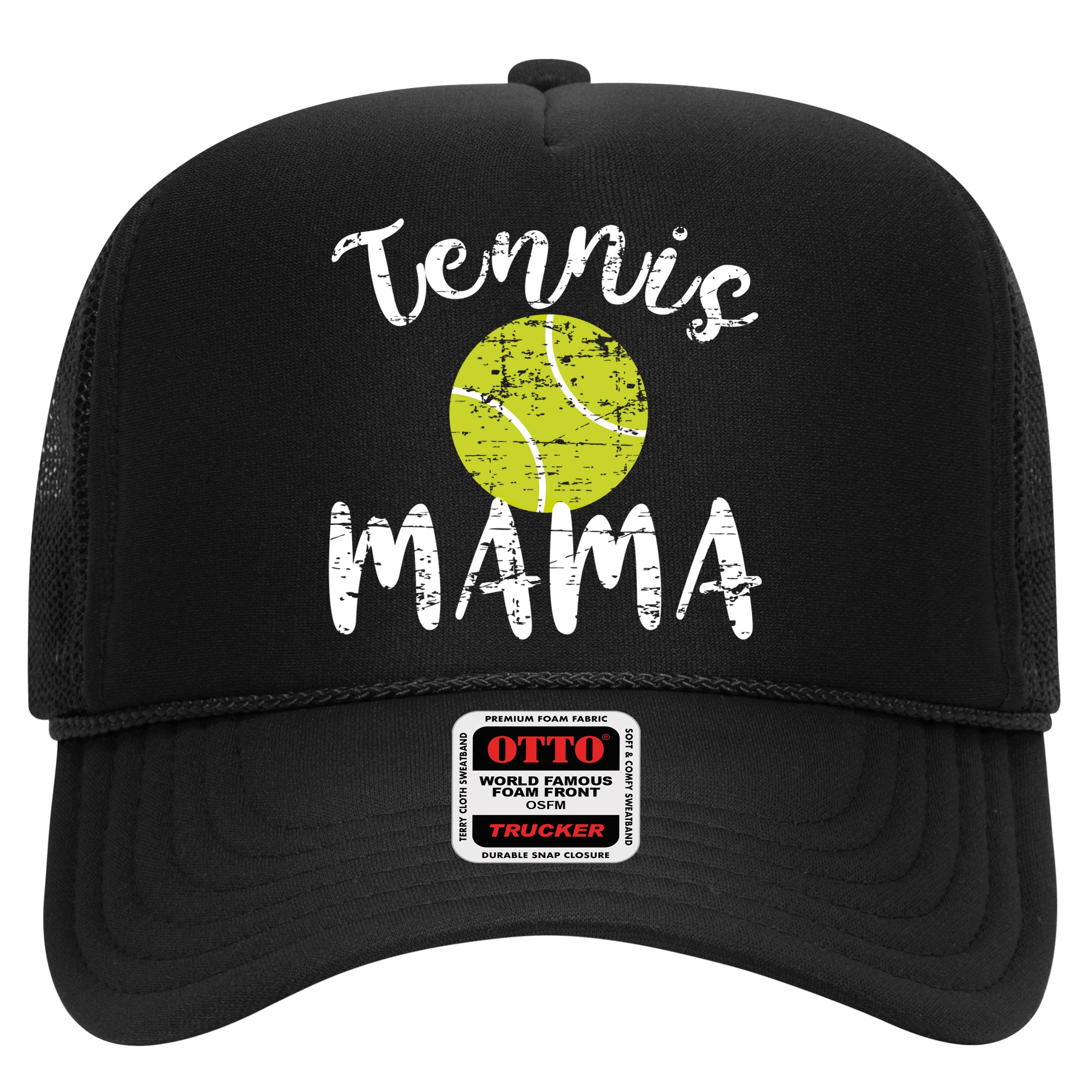 Tennis Mama Proud Mom Tennis Player Retro Distressed Great Gift Hat