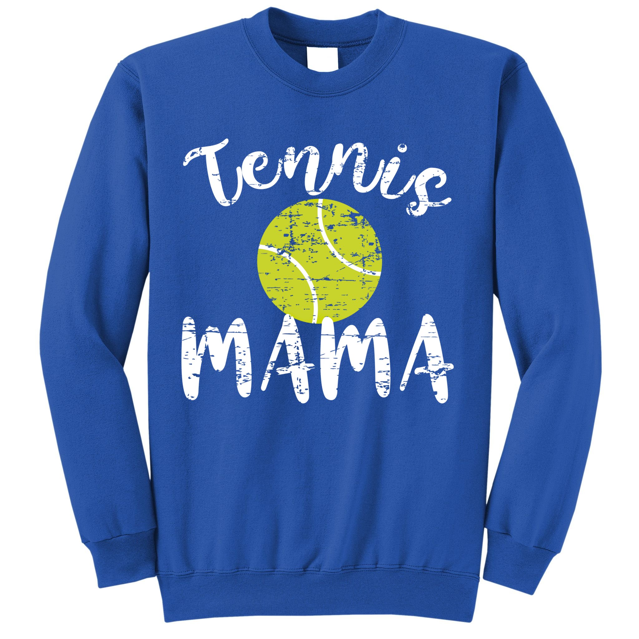 Tennis Mama Proud Mom Tennis Player Retro Distressed Great Gift Sweatshirt