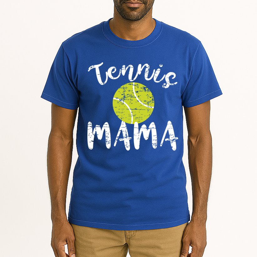 Tennis Mama Proud Mom Tennis Player Retro Distressed Great Gift Tall T-Shirt
