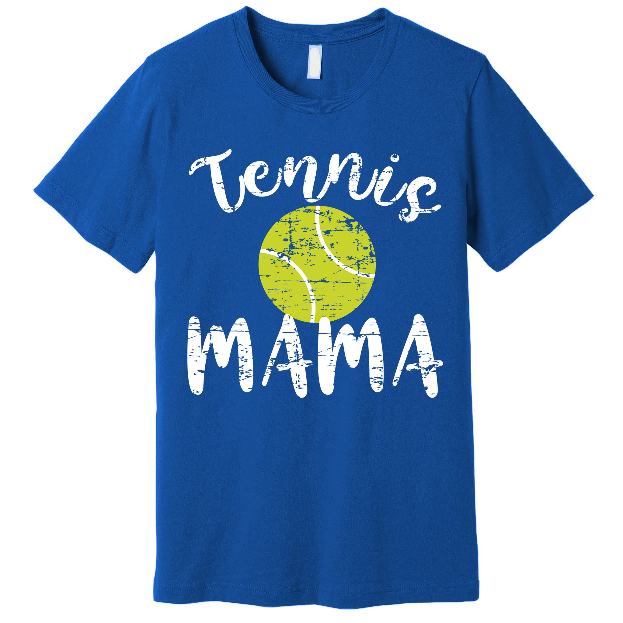 Tennis Mama Proud Mom Tennis Player Retro Distressed Great Gift Premium T-Shirt
