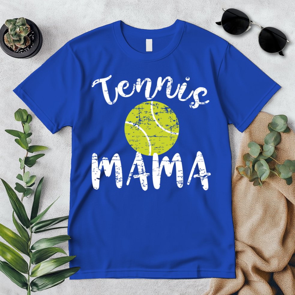Tennis Mama Proud Mom Tennis Player Retro Distressed Great Gift Premium T-Shirt