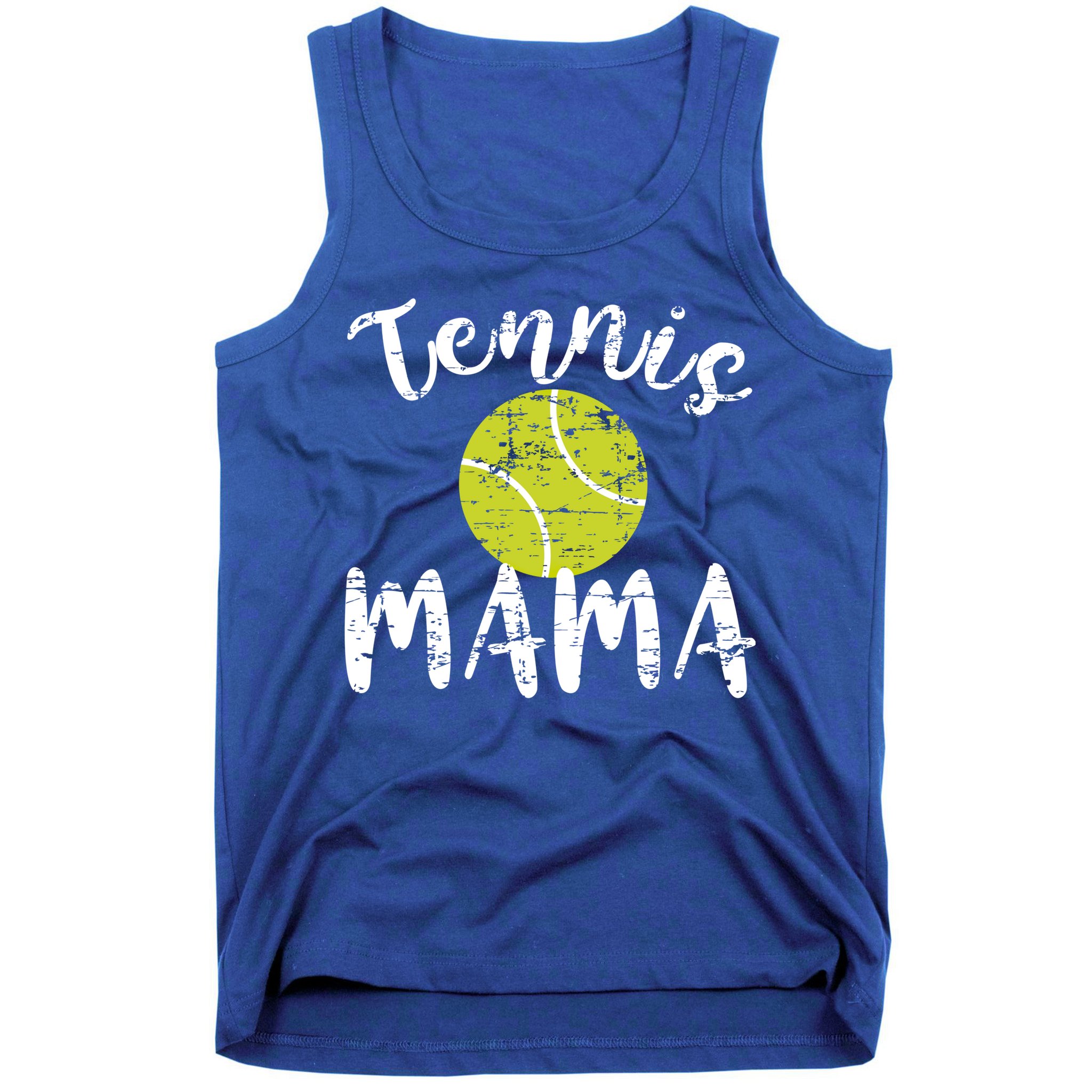 Tennis Mama Proud Mom Tennis Player Retro Distressed Great Gift Tank Top