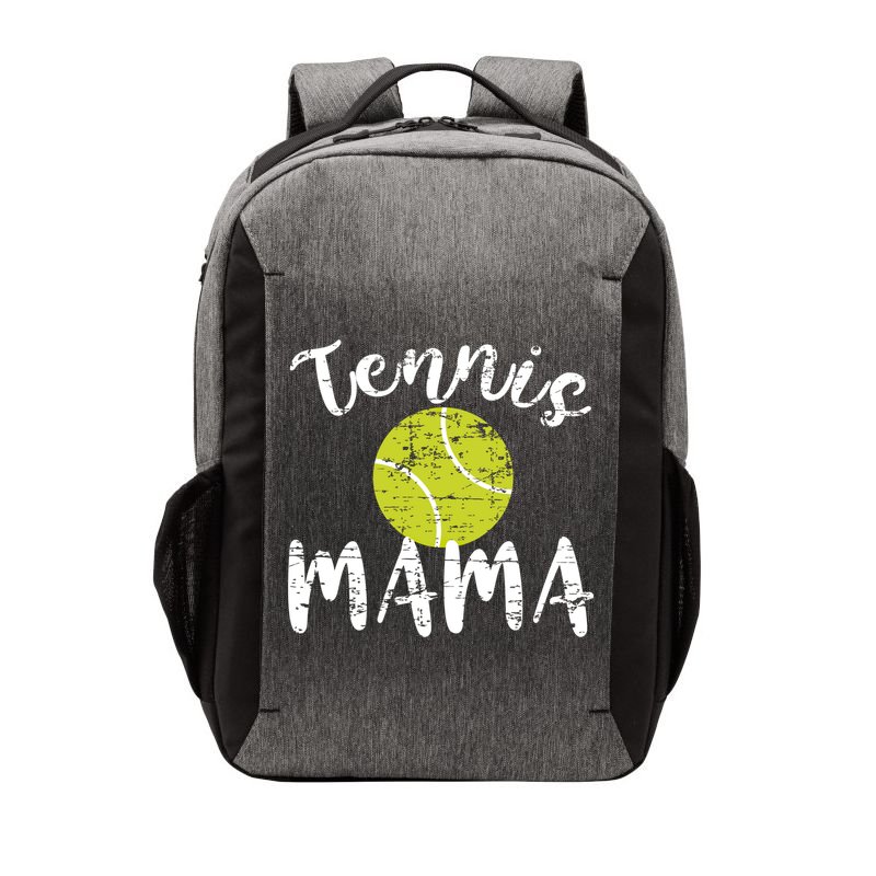 Tennis Mama Proud Mom Tennis Player Retro Distressed Great Gift Vector Backpack