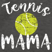 Tennis Mama Proud Mom Tennis Player Retro Distressed Great Gift Vector Backpack