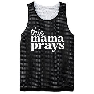 This Mama Prays Christian Faith Mother's Day Mesh Reversible Basketball Jersey Tank