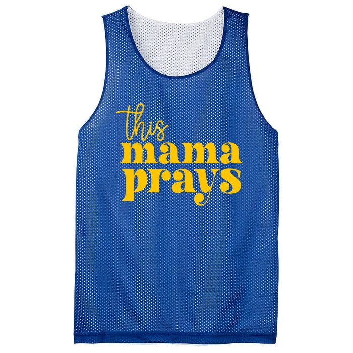 This Mama Prays Momma Christian Mom Mother Faith Love Gift Mesh Reversible Basketball Jersey Tank