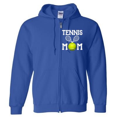 Tennis Mom Proud Mama Gift Full Zip Hoodie